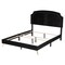 Baxton Studio Oxley Traditional Glam and Luxe Black Velvet and Gold Metal Queen Size Panel Bed 220-12848-ZORO - alternate 6